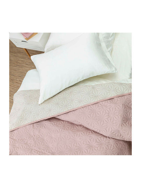 Borea Stellar Coverlet Single from Polyester Light Grey-Grey 160x240cm