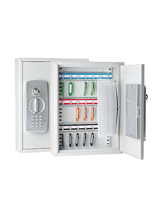 WeDo Wall-Mounted Combination Key Holder With Lock 24 Hooks