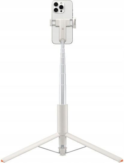 Spigen S541w Selfie Stick Cell Phone Tripod Bluetooth White