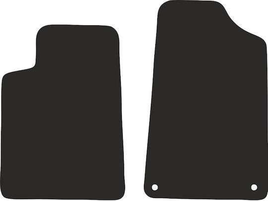 Wielganizator Covorașe Față 2buc din Furtun pentru Peugeot 607 1999-2010 Negre