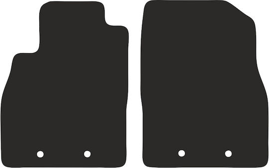 Wielganizator Vordere Matten 2Stück aus Gummi für Chevrolet Volt 2012-2017 Schwarz