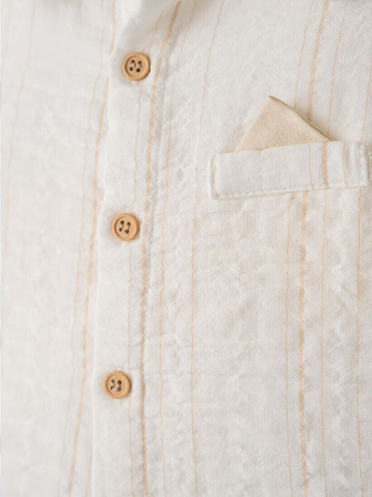 Kinder-Set mit Shorts Sommer 3Stück Ecru, Beige