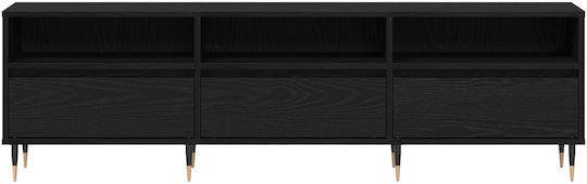 TV-Ständer Schwarze Eiche M150xT30xH44.5cm