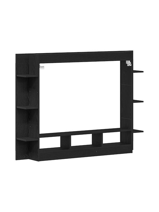 Stand TV Negru Stejar L152xA22xÎ113cm