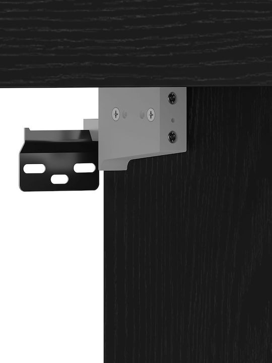 Stand TV Negru Stejar L152xA22xÎ113cm