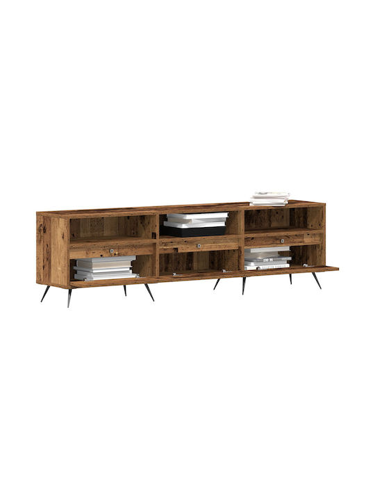 TV-Ständer aus Metall & altem Holz M150xT30xH44.5cm