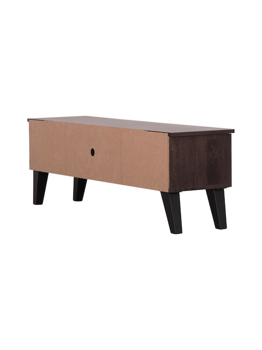 TV Stand Wooden Iren Walnut-black L120xW32.5xH21cm