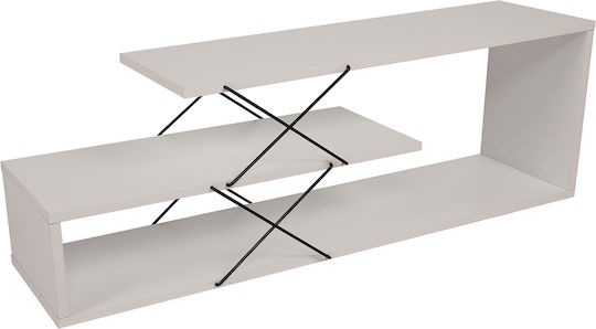 Έπιπλο Τηλεόρασης Zigzag 854kln3062 120x30x40cm White