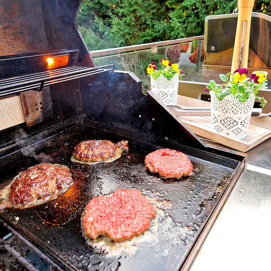 All'grill Baking Plate with Stainless Steel Grill Surface 46x30x2cm