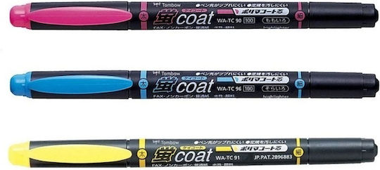 Tombow Set 3 Marker Dual-Tip Textmarker Neonfarben