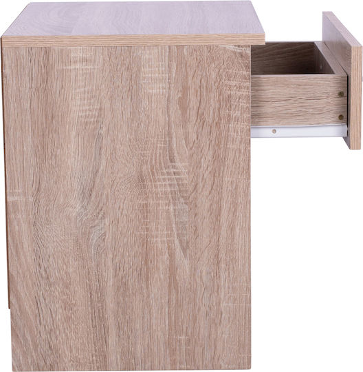 Κομοδίνο Laney Ξύλινο Sonoma 45x35.5x47cm