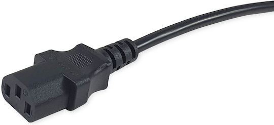Equip IEC C14 - IEC C13 Кабел 5м Черен (112302)