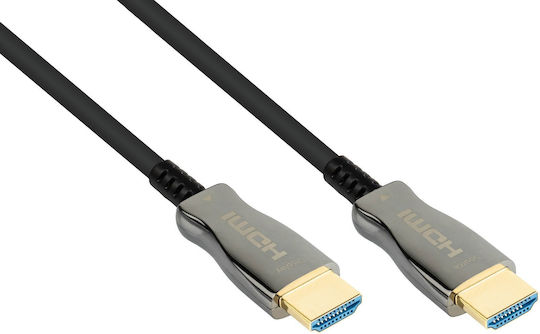 Python HDMI 2.1 Ultra High Speed 48Gbps 4K 120Hz HDR VRR Cable HDMI male - HDMI male 20m Μαύρο
