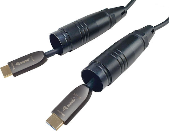 Equip HDMI 2.1 Ultra High Speed 48Gbps 4K 120Hz HDR VRR Cable HDMI Male - HDMI Male 25m Black