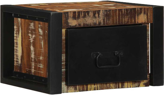 Κομοδίνα Ξύλινα Πολύχρωμα 2τμχ 25x40x35cm