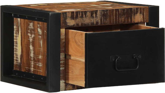 Κομοδίνα Ξύλινα Πολύχρωμα 2τμχ 25x40x35cm