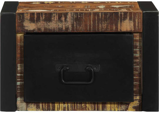 Κομοδίνα Ξύλινα Πολύχρωμα 2τμχ 25x40x35cm