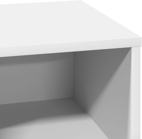 Κομοδίνο Ξύλινο Λευκό 50x34.5x50cm