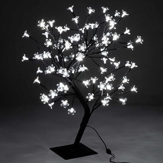 Christmas Decorative Illuminated Cherry Tree Natural Appearance 14cm Electric Black