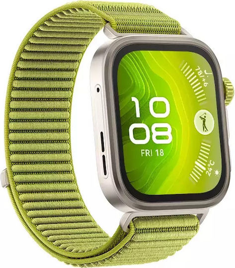 Huawei Watch Fit 4 Pro Aluminium 45mm Waterproof with Heart Rate Monitor (Green)