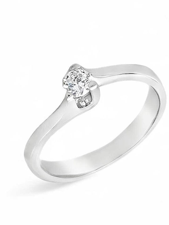 Xryseio Einzelstein aus Weißgold 14K