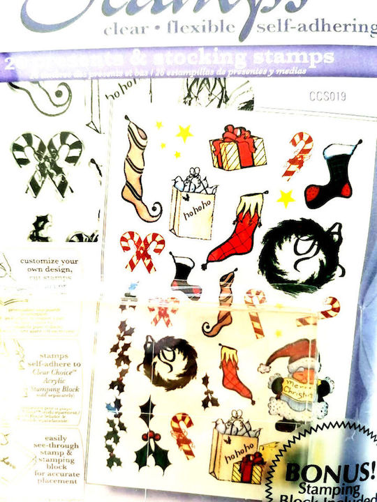 Christmas Stamp Stickers - 26 pcs