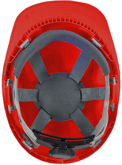 Procera 123444 Κράνος Baustelle mit Ohrstöpseln Rot