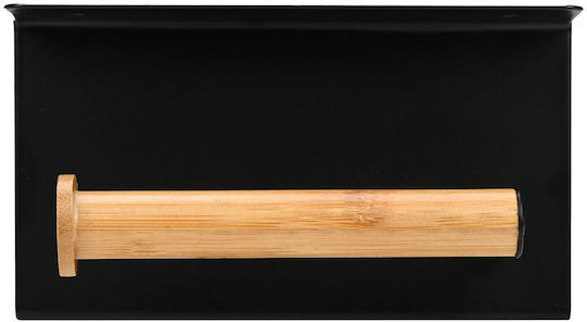 Estia Wall Mounted Paper Holder Bamboo Essentials Black