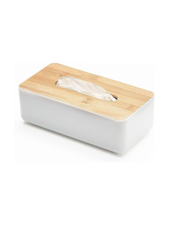 Eurocasa Plastic Tissue Holder 6724 White 26x13x9cm