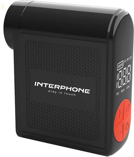 Interphone Τρόμπα Αυτοκινήτου Air Pump Mini Επαναφορτιζόμενη με Μπαταρία 12V