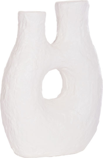 HomeMarkt Διακοσμητικό Βάζο Keramik Namentis Weiß 27x13.5x37cm 1Stück