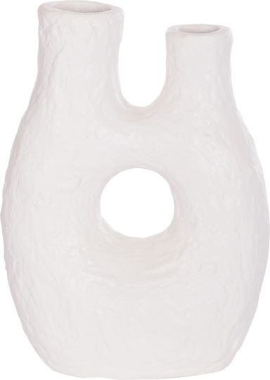 HomeMarkt Διακοσμητικό Βάζο Keramik Namentis Weiß 27x13.5x37cm 1Stück