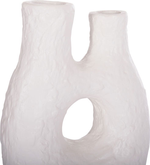 HomeMarkt Διακοσμητικό Βάζο Keramik Namentis Weiß 27x13.5x37cm 1Stück