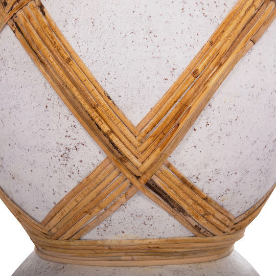 HomeMarkt Decorative Vase Maynard White 27.5x27.5x50cm