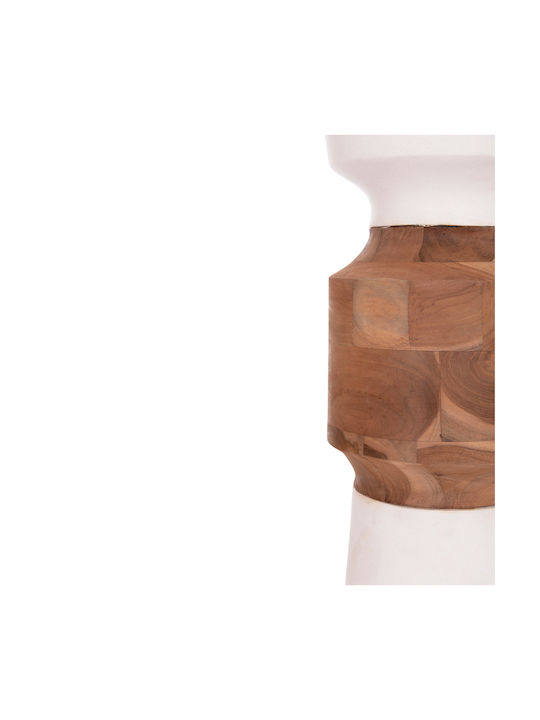 HomeMarkt Decorative Vase Nebula White 60x60x116cm