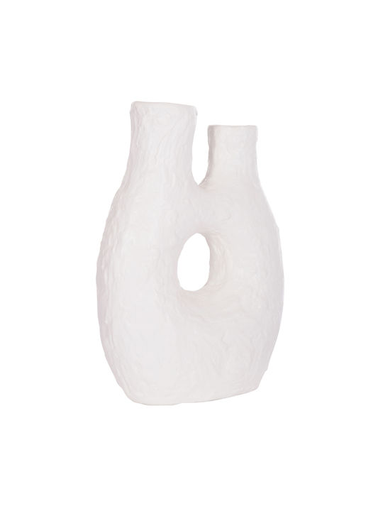 HomeMarkt Decorative Vase Namentis White 27x13.5x37cm