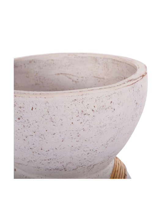 HomeMarkt Decorative Vase Maynard White 27.5x27.5x50cm