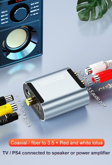 ATC Конвертор Toslink мъжки към RCA женски 1бр PRD-000026321