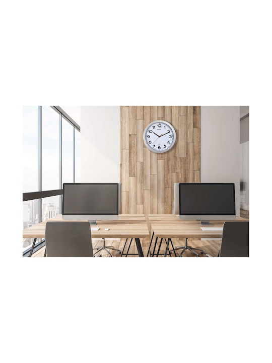Maul Maul Wall Clock Plastic White Ø30cm