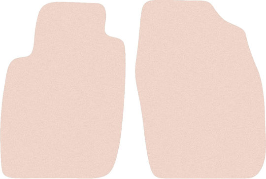 Wielganizator Vordere Matten 2Stück aus Gummi für Toyota Starlet 1996-1999 Beige