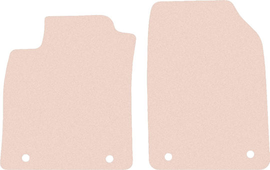 Wielganizator Vordere Matten 2Stück aus Gummi für Opel Zeichen 2003-2008 Beige