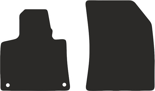 Wielganizator Front Mats 2pcs for Citroen C4 SpaceTourer 2013-2018 Black