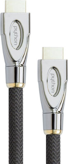 Python HDMI 2.1 Ultra High Speed 48Gbps 4K 120Hz HDR VRR Cable HDMI Male - HDMI Male 0.5m Black