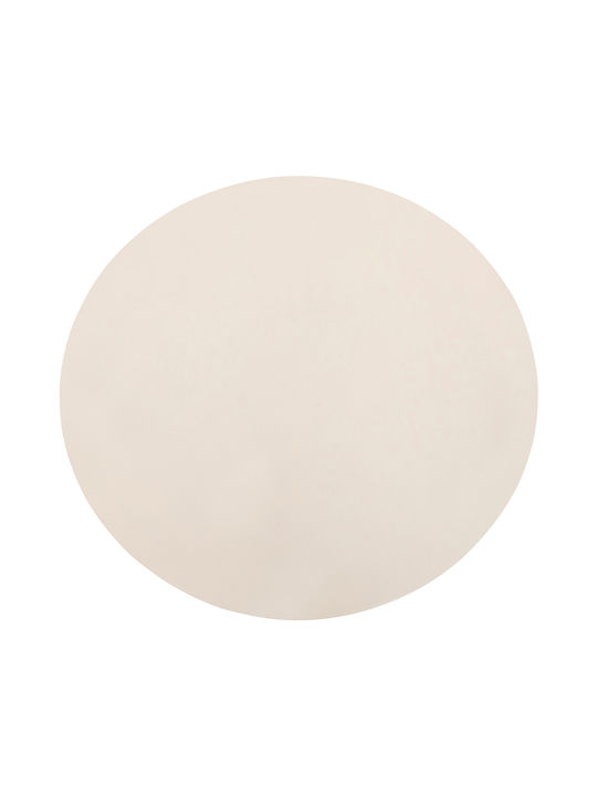 Στρογγυλό Κεντρικό Τραπεζάκι A-s Tella Ξύλινο Cream Μ70xΠ70xΥ35εκ.