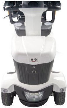 Mobiak Perseus Αναπηρικό Αμαξίδιο Scooter 13" Ενισχυμένου Τύπου με Ανακλινόμενη Πλάτη 48cm 0805760 Λευκό