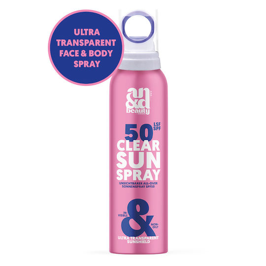 AndBeauty Clear Sun Αδιάβροχο Αντηλιακό Προσώπου και Σώματος SPF50 σε Spray 100ml