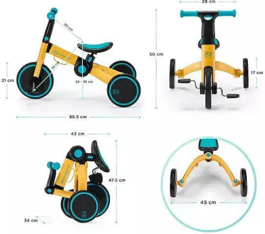 Kinderkraft 4 Trike Pliabil Pentru 1-3 Ani Gri