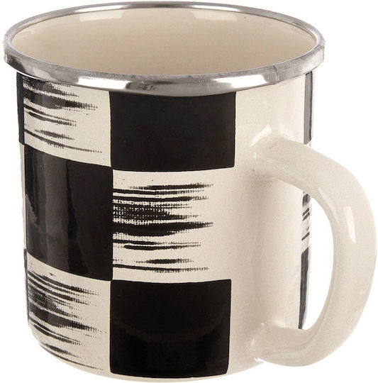 Orion Becher Emaille Schwarz 400ml