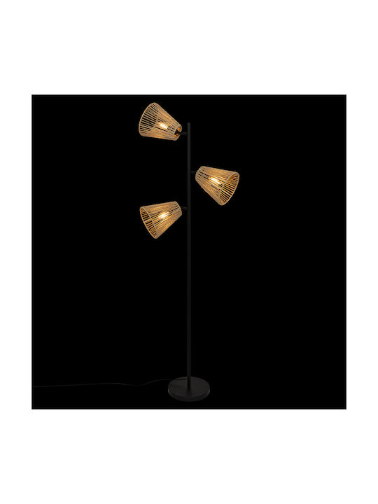 Lampa de podea Î150cm. Negru