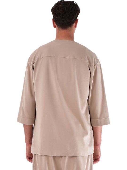 Μακρυμάνικo Πουκάμισο Beige